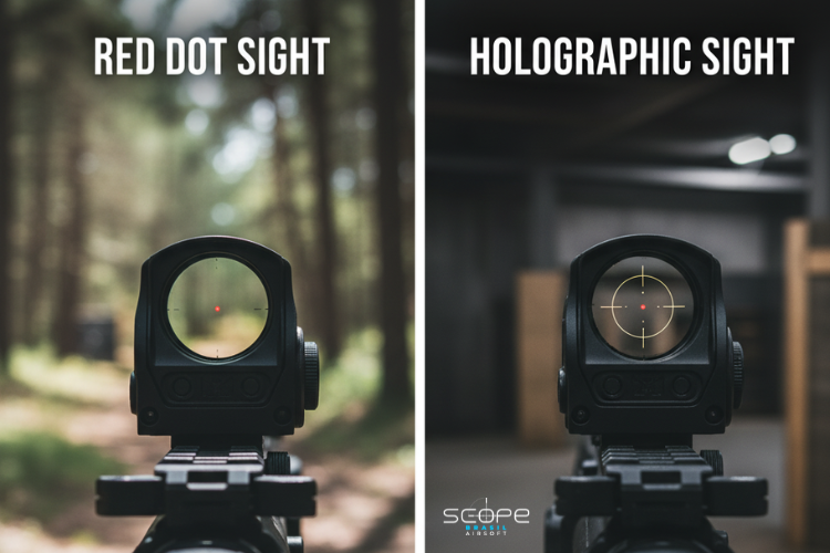 Diferença entre Miras Red Dot e Holográficas: Qual a Melhor para seu Jogo?