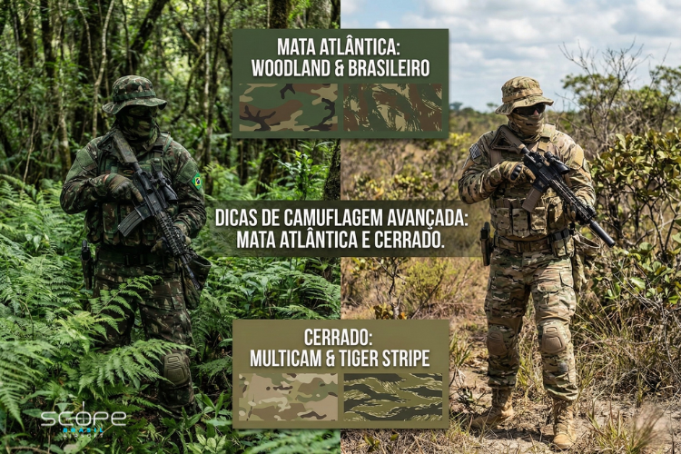 Camuflagem Avançada: Como Desaparecer em Ambientes de Mata Atlântica e Cerrado