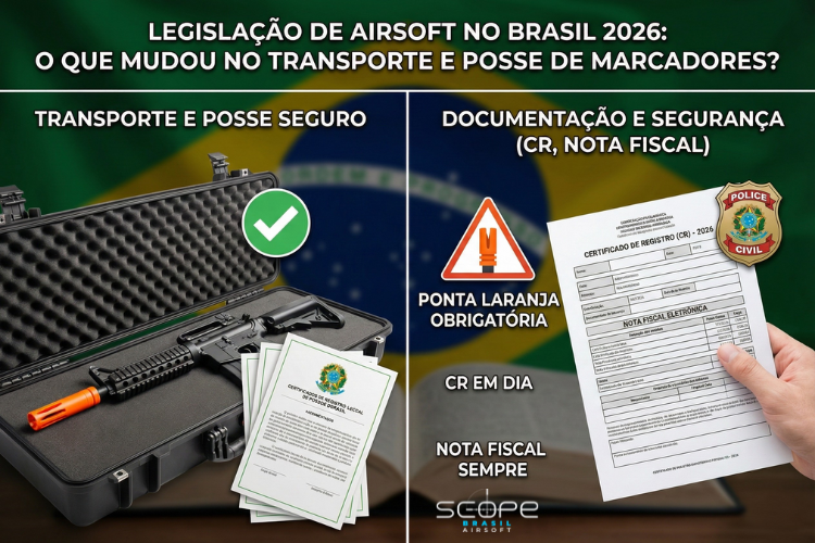 Legislação de Airsoft no Brasil 2026: O Que Mudou no Transporte e Posse?