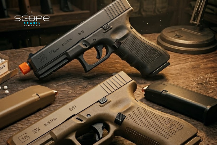 Quanto custa uma Glock 17 airsoft? Guia de Preços 2026
