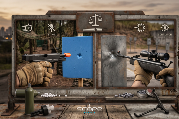 Airsoft ou chumbinho: Qual é mais forte? Veja a diferença
