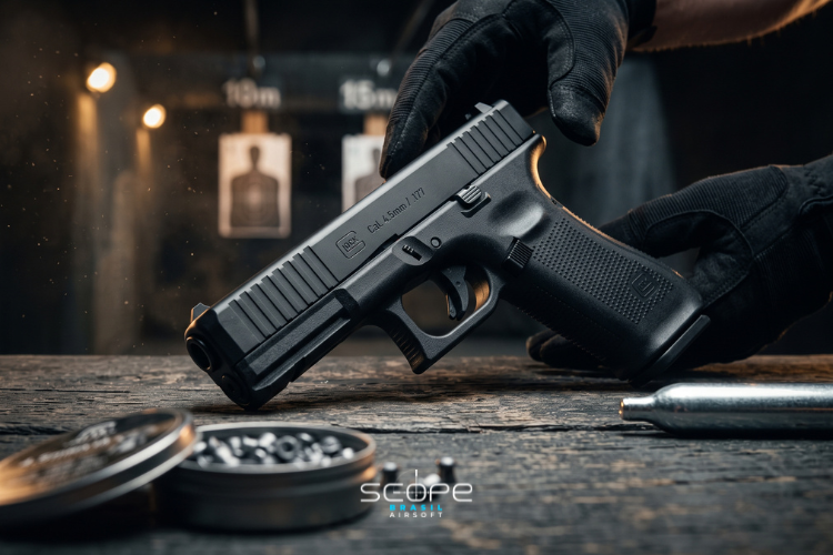 Pistola Airgun Glock G17 Gen5 Umarex CO2 4.5mm: Review